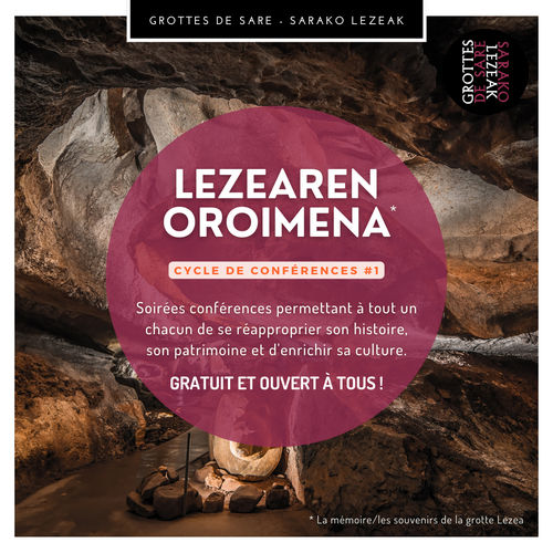 Lezearemen oroimena - Conférences aux grottes de Sare