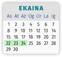 Bisita egiteko egunak, ekainean: 22, 23 eta 24