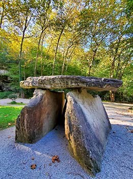 Dolmen in the megalithic park of the caves of Sare Dolmen in the megalithic park of the caves of Sare