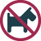 Animals not accepted in the cave