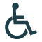 Partially adapted for people with disabilities